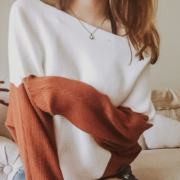 Sweaters - Colorblock Dloman Sleeve Sweater